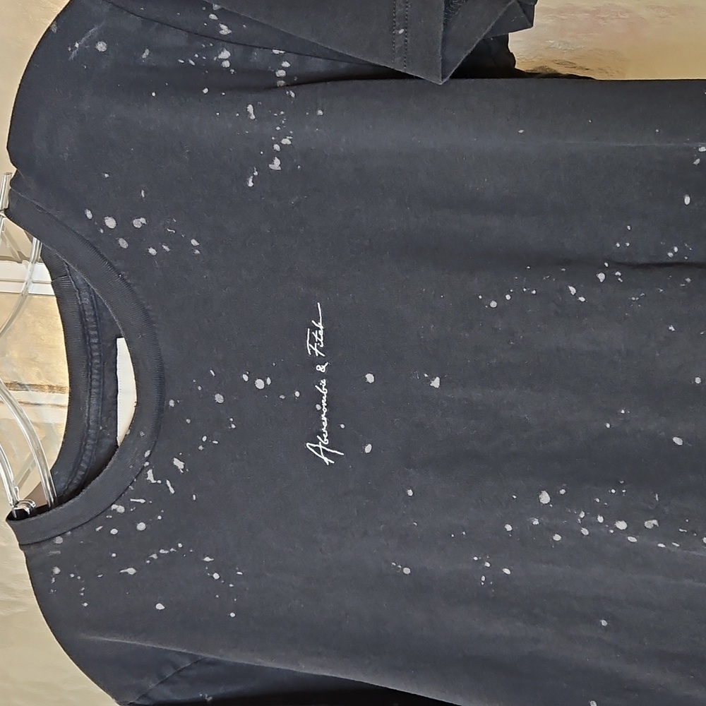 A&F Dark Gray Splatter Tee